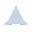 Forme de voile d'ombrage triangle