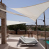 White shade sails