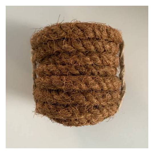 Corde En Fibre De Coco Naturelle 4mm X 25m - Pour Macramé, Tressage Pots Suspendus, Jardinage (KOTARBAU)