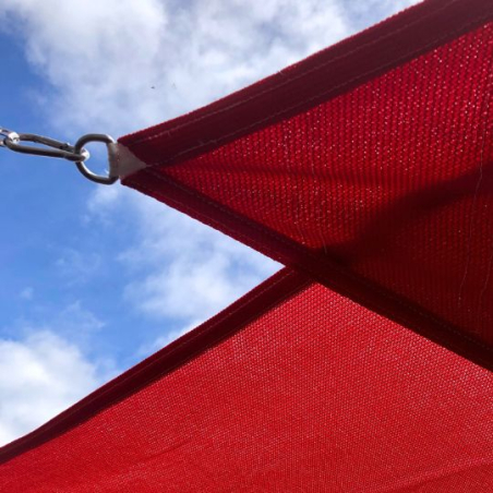Zoom sur l'anneau D en inox des voiles d'ombrage ajourées Australe 340