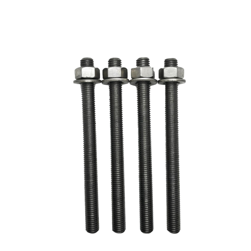 Set of 4 threaded rods