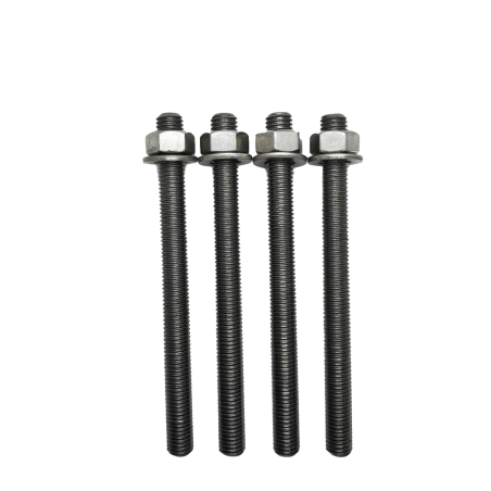 Set of 4 threaded rods