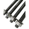 set of 4 threaded rods - Espace Ombrage