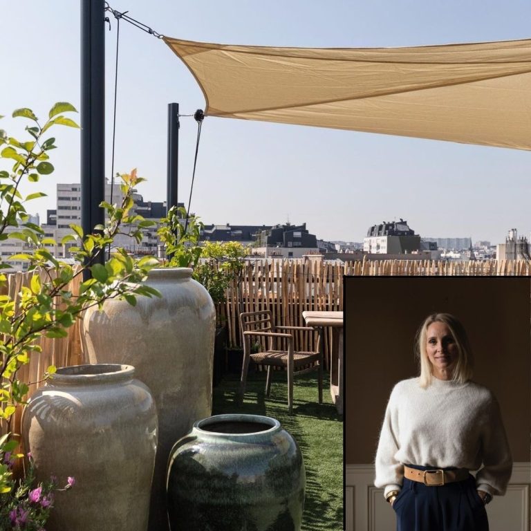 voile microperforée enroulable sur une terrasse