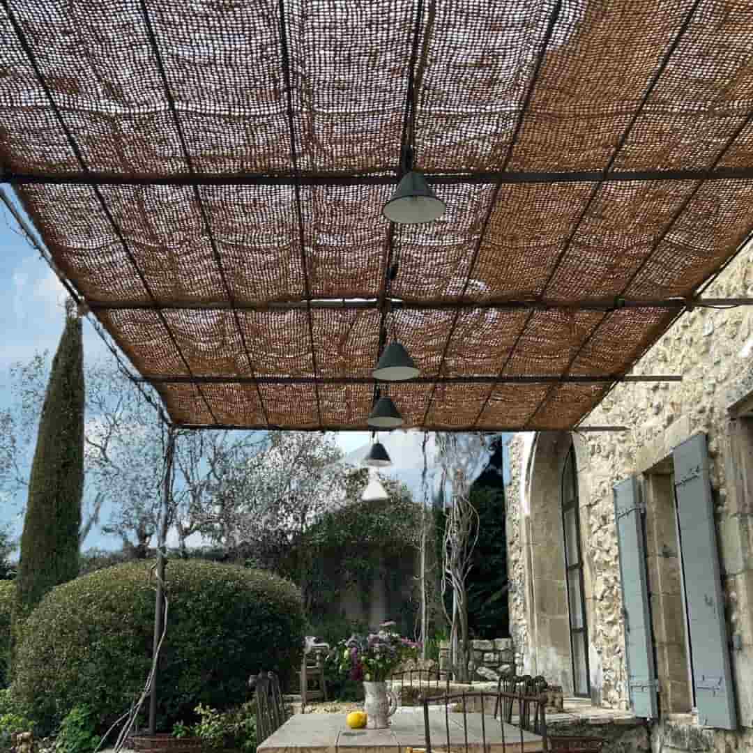 toile d'ombrage coco pour pergola
