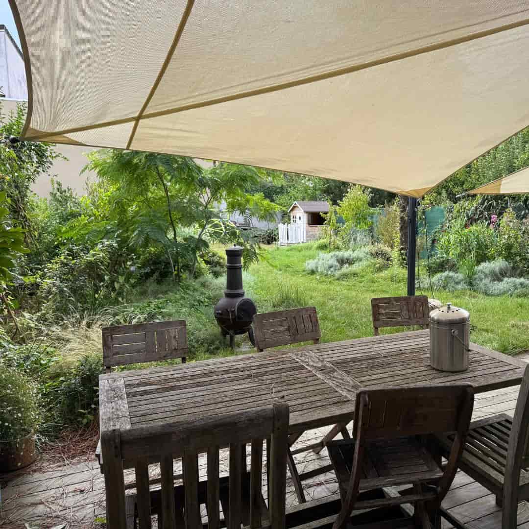 Toile d'ombrage à enrouleur coloris sable