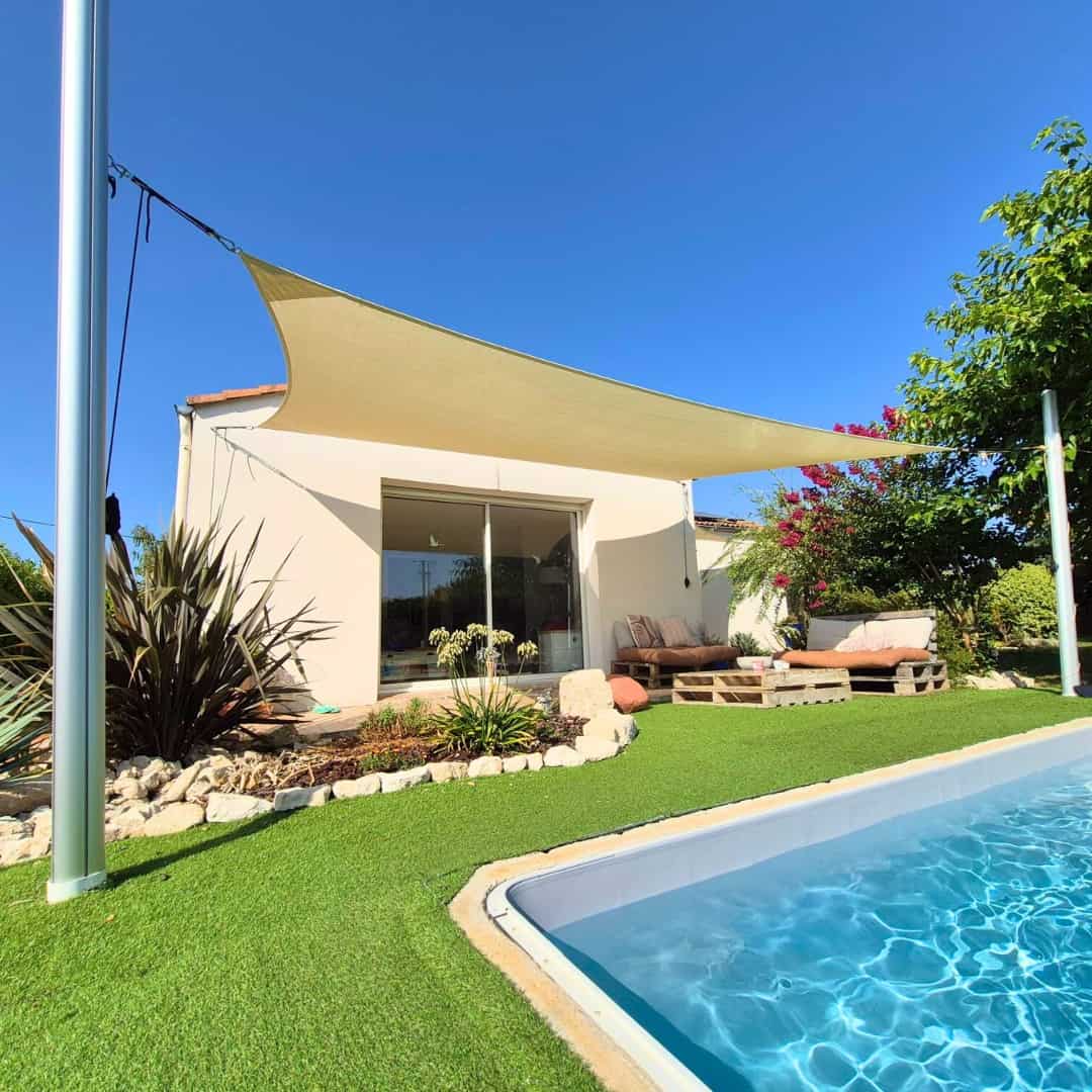 Voile d'ombrage terrasse