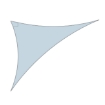 Right-angled triangular shaped shade sail