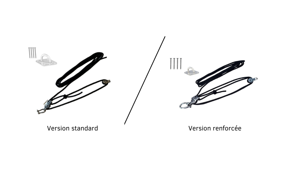 version standard et version renforcée pour mur bois