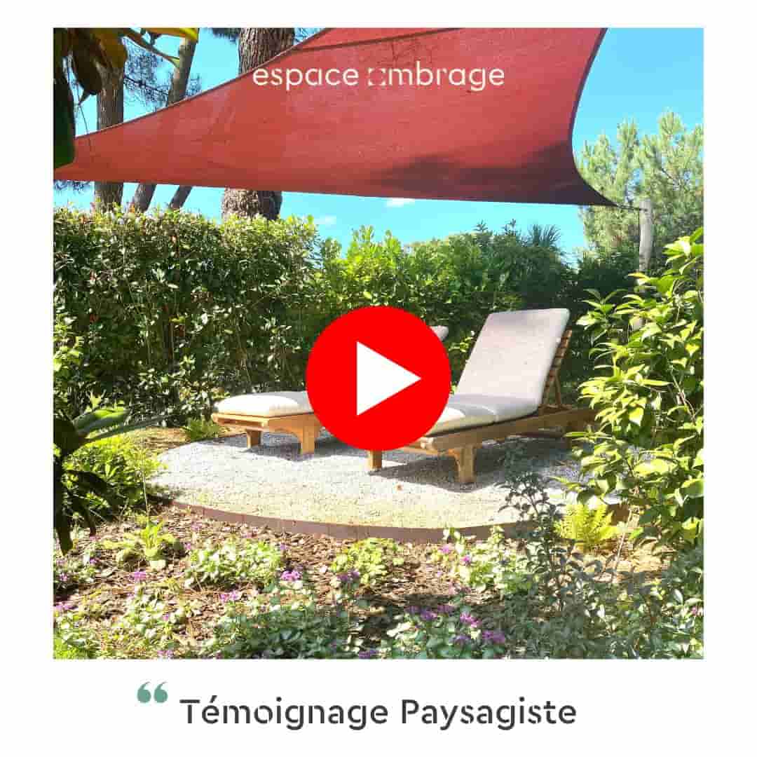 Témoignagne paysagiste poseur de voile ombrage professionnelle