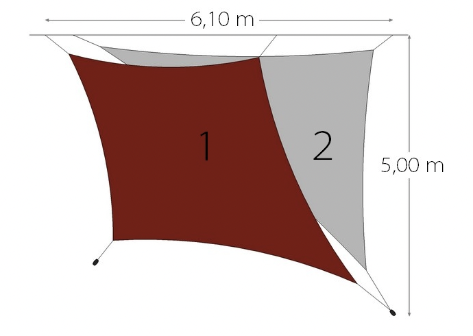 Installation d'un triangle et d'un losange