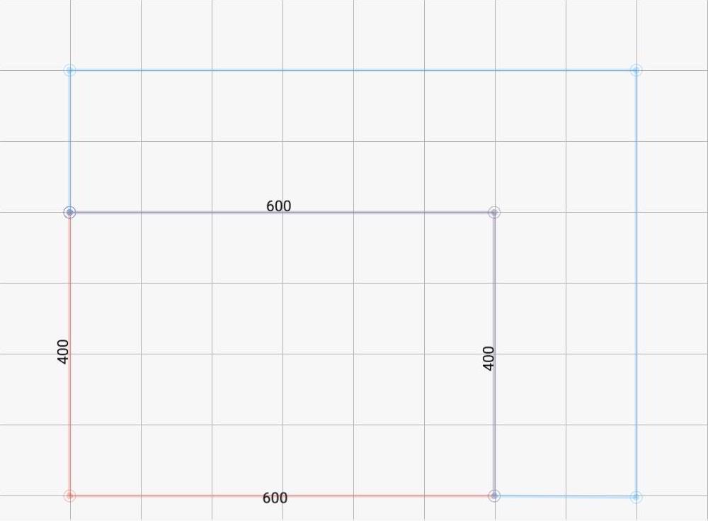 Plano de la casa en forma de L