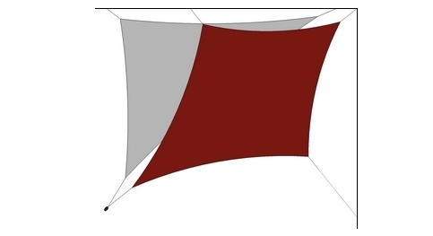 Pack un losange et un triangle avec un mât réglable